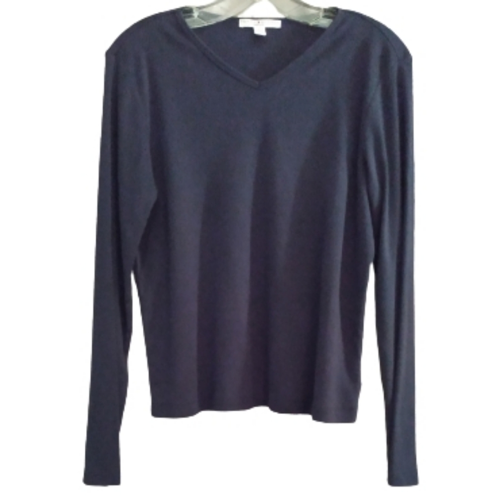TOMMY HILFIGER SLEEPWEAR Blue Long Sleeve Top L